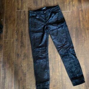 Paige black velvet pants size 29